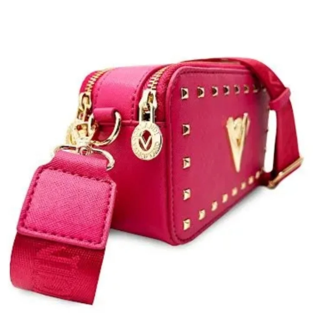 Valentino Orlandi Pink Studded Crossbody Bag - Picture 2 of 3